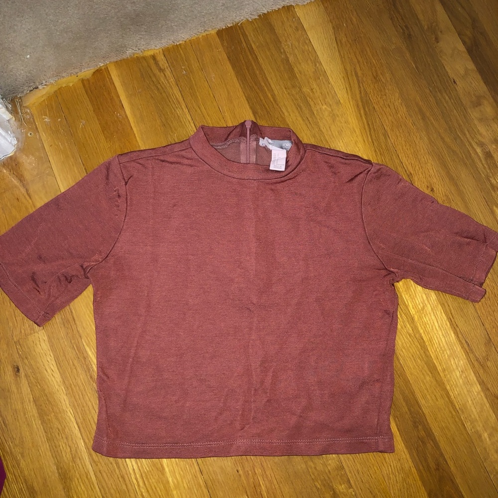 Forever 21 Cropped High Neck Crop Top